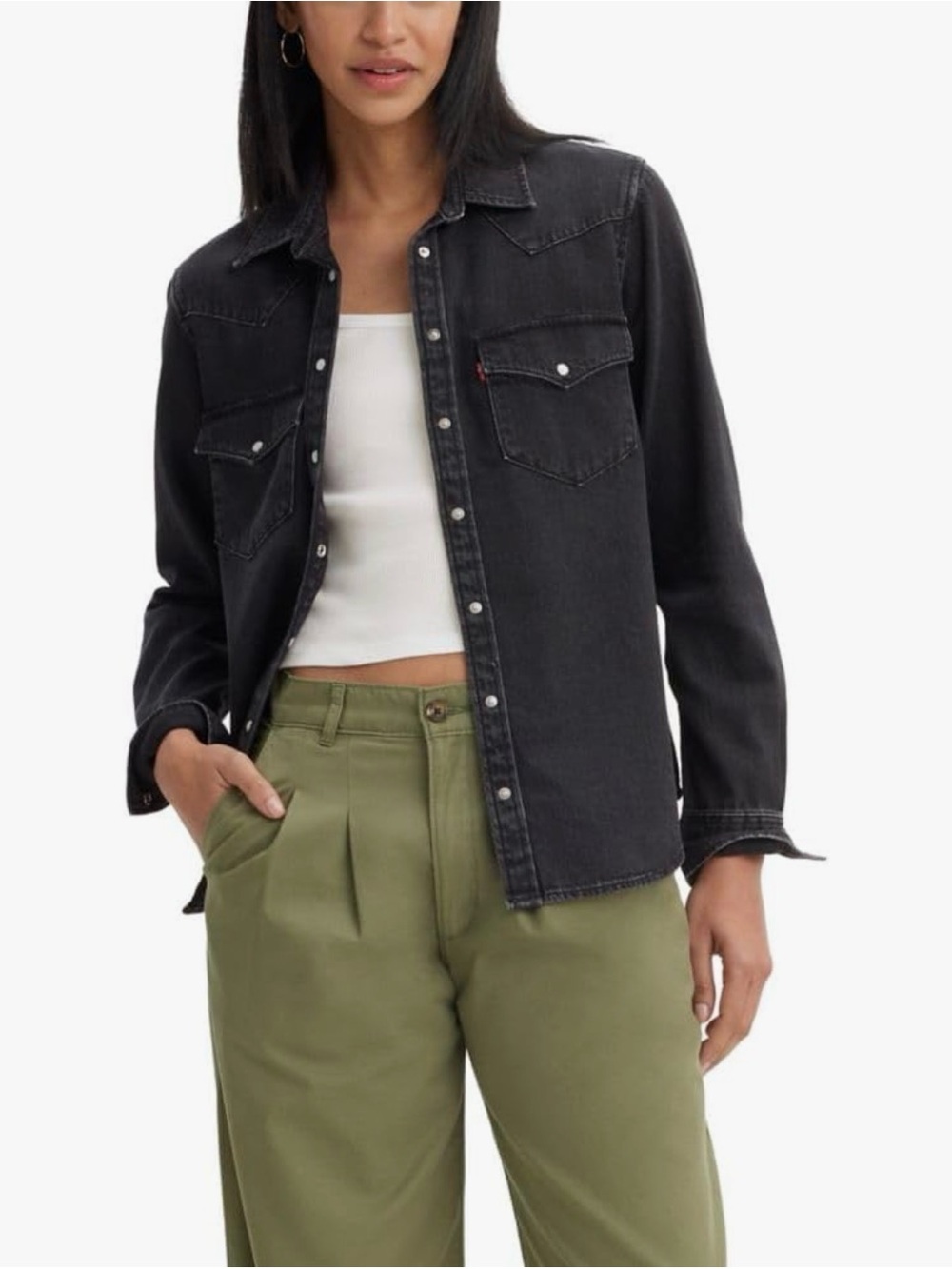 Levi's Ultimate Western Black Denim Shirt